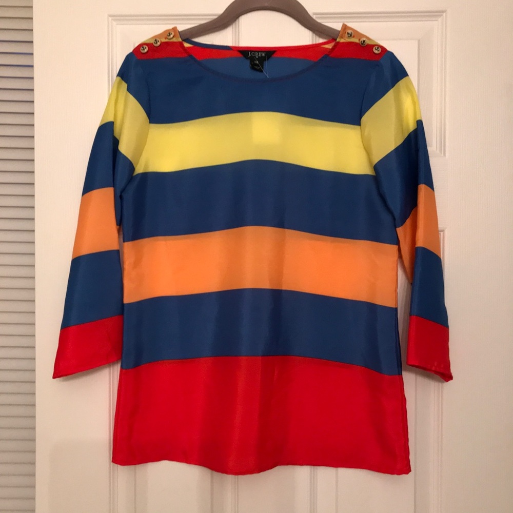 J Crew 3/4 length blouse
